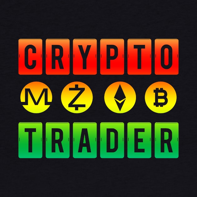 Crypto Trader Bitcoin HODL Blockchain Colorful by theperfectpresents